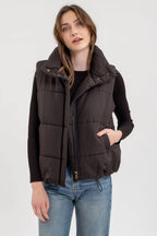 On the Go Green Puffer Vest