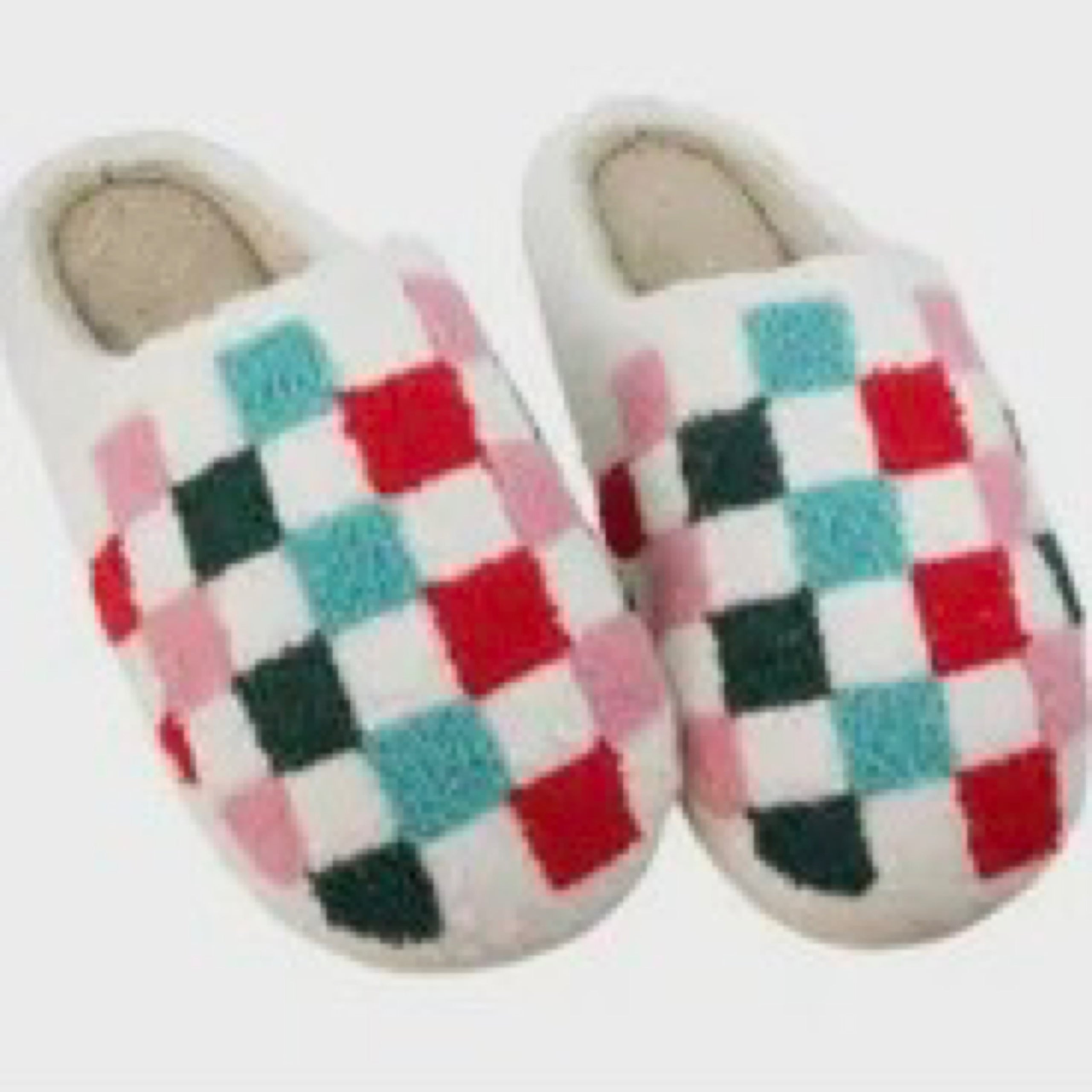Christmas Checkered Slippers