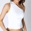 White One Shoulder Top