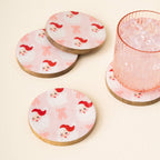 Wood Coaster Set-Dear Santa