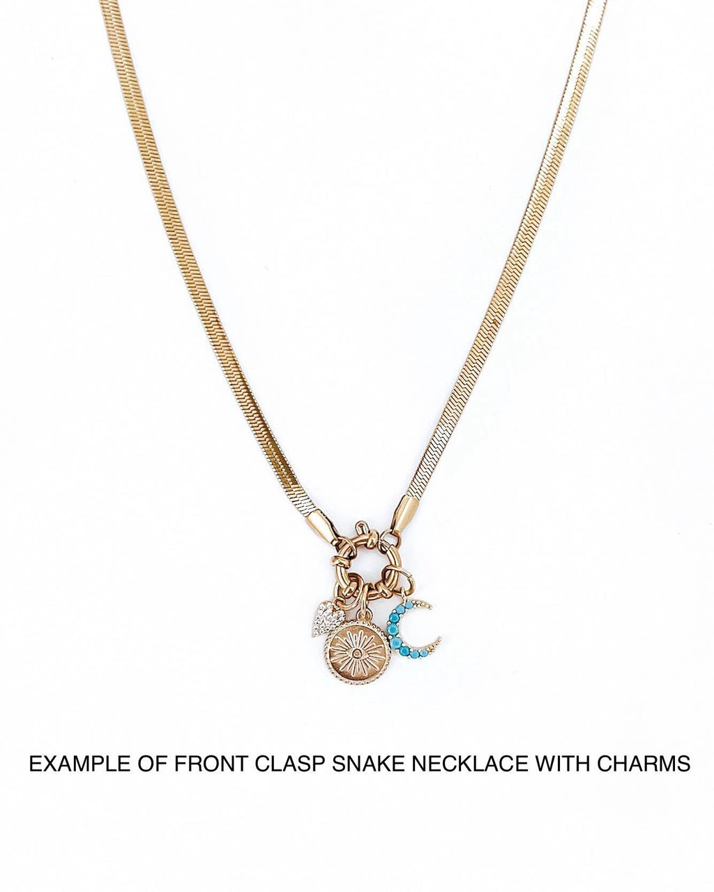 Perri Custom Charm Necklace Chain || Choose Style: MINI PAPERCLIP/16"+2" EXTENDER