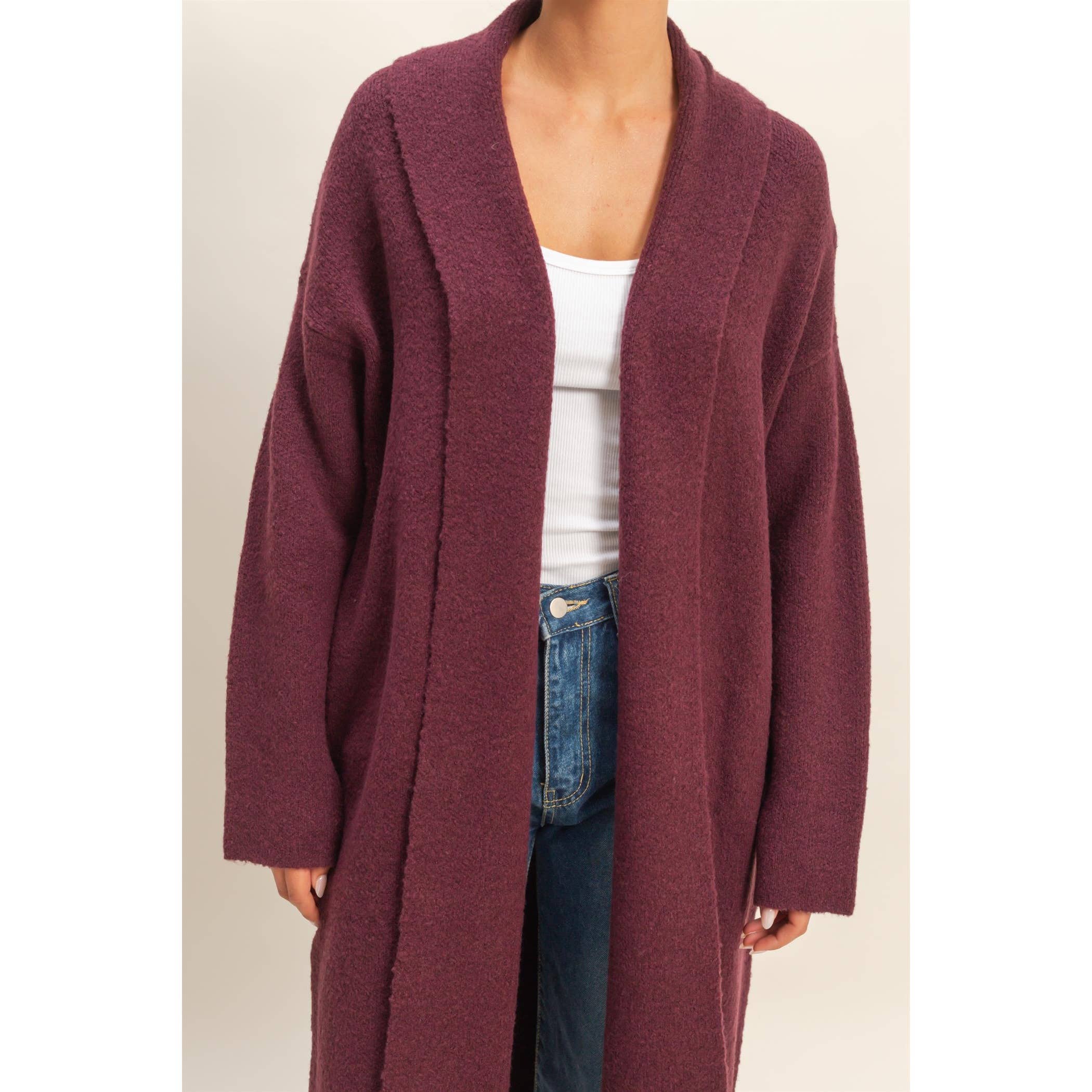 Open Front Duster Sweater