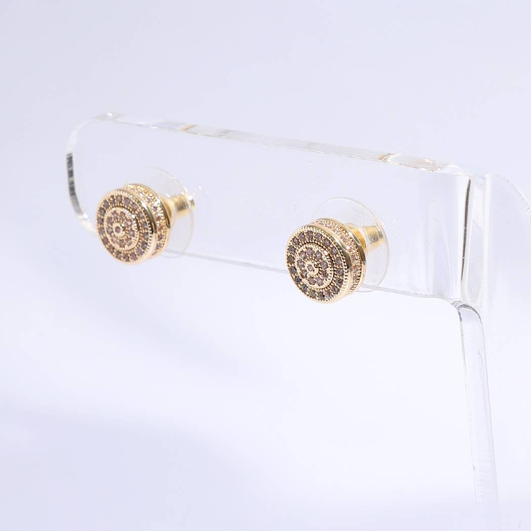 Round CZ Studs
