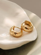 18K Non-Tarnish Classic Hoop Earring YG