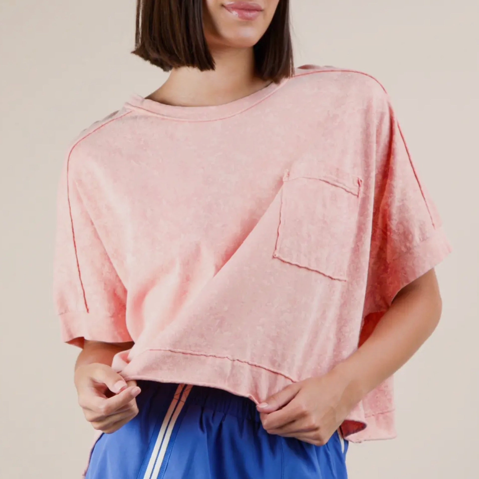 Just Peachy Flowy Top