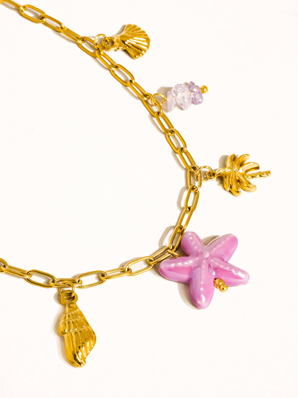 Anya 18K Gold Non-Tarnish Starfish Necklace