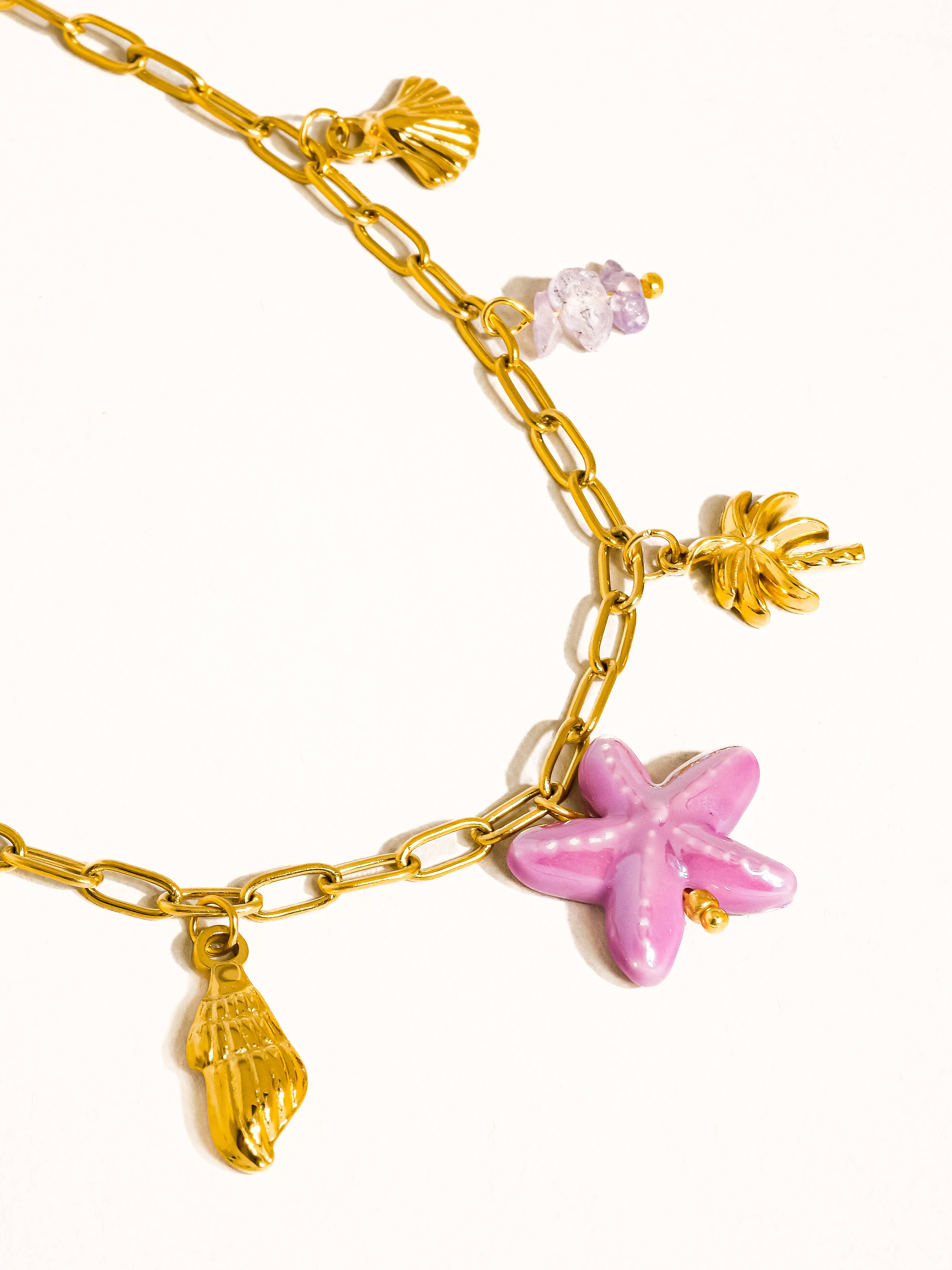 Anya 18K Gold Non-Tarnish Starfish Necklace