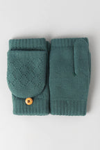 Solid Knit Fingerless Mittens