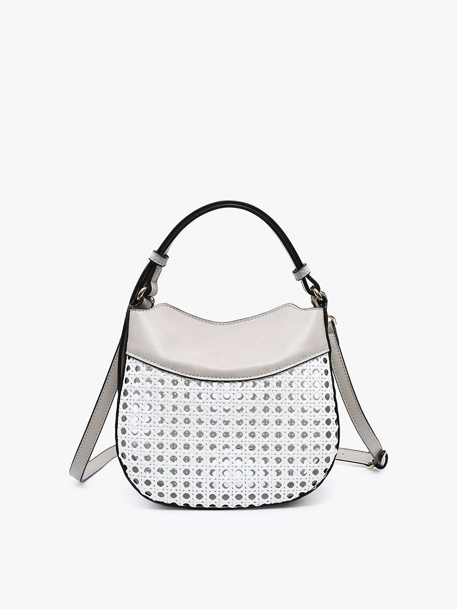 Rattan Leather Bag brown