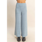 Mock Neck Top And Pants Set: Beige