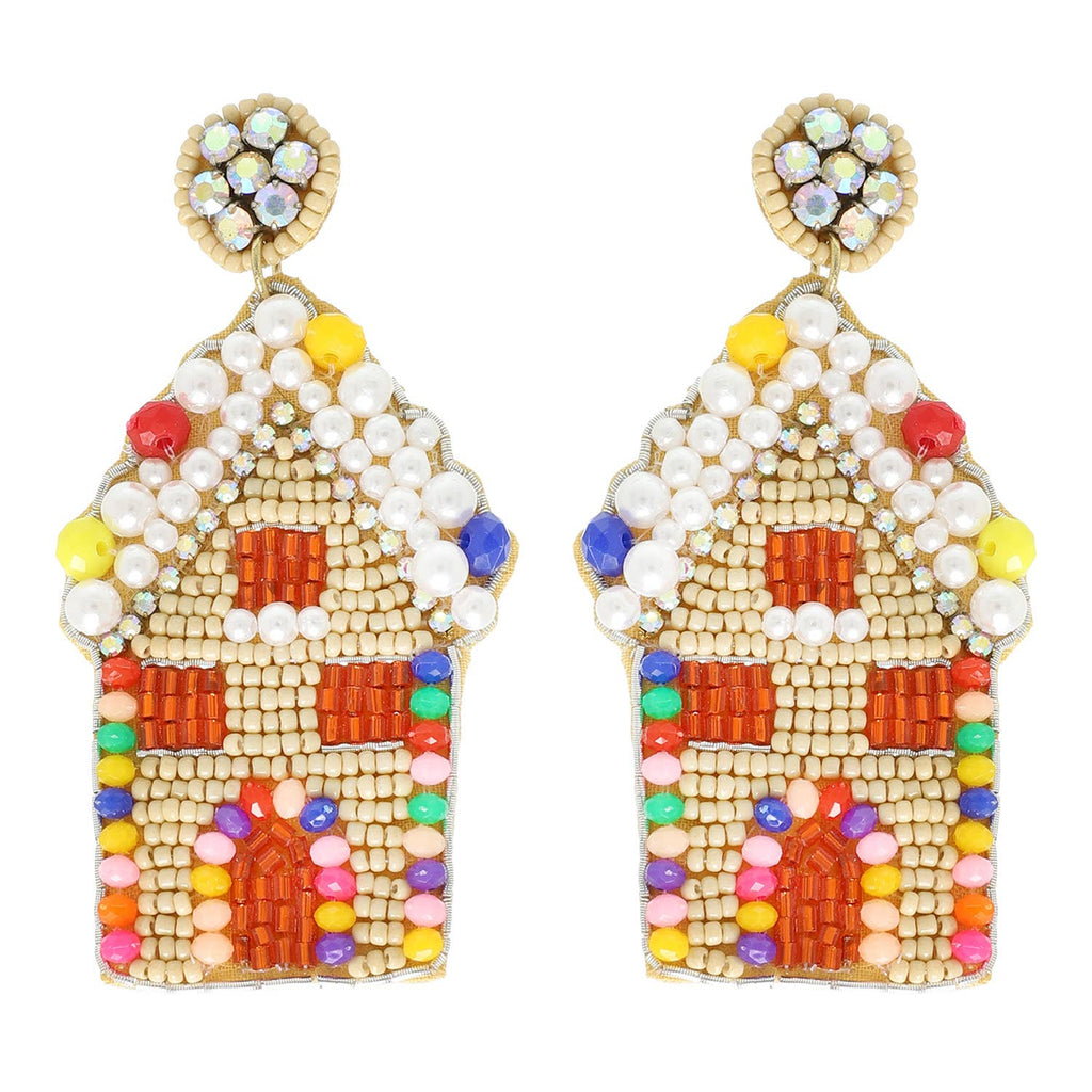Gingerbread House Earrings