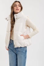 On the Go Green Puffer Vest