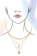 MULTI LAYER CHARM NECKLACE