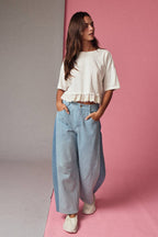 Precious Eyelet Hem Knit Top
