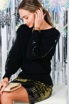 Sequin Detail Knitted Sweater