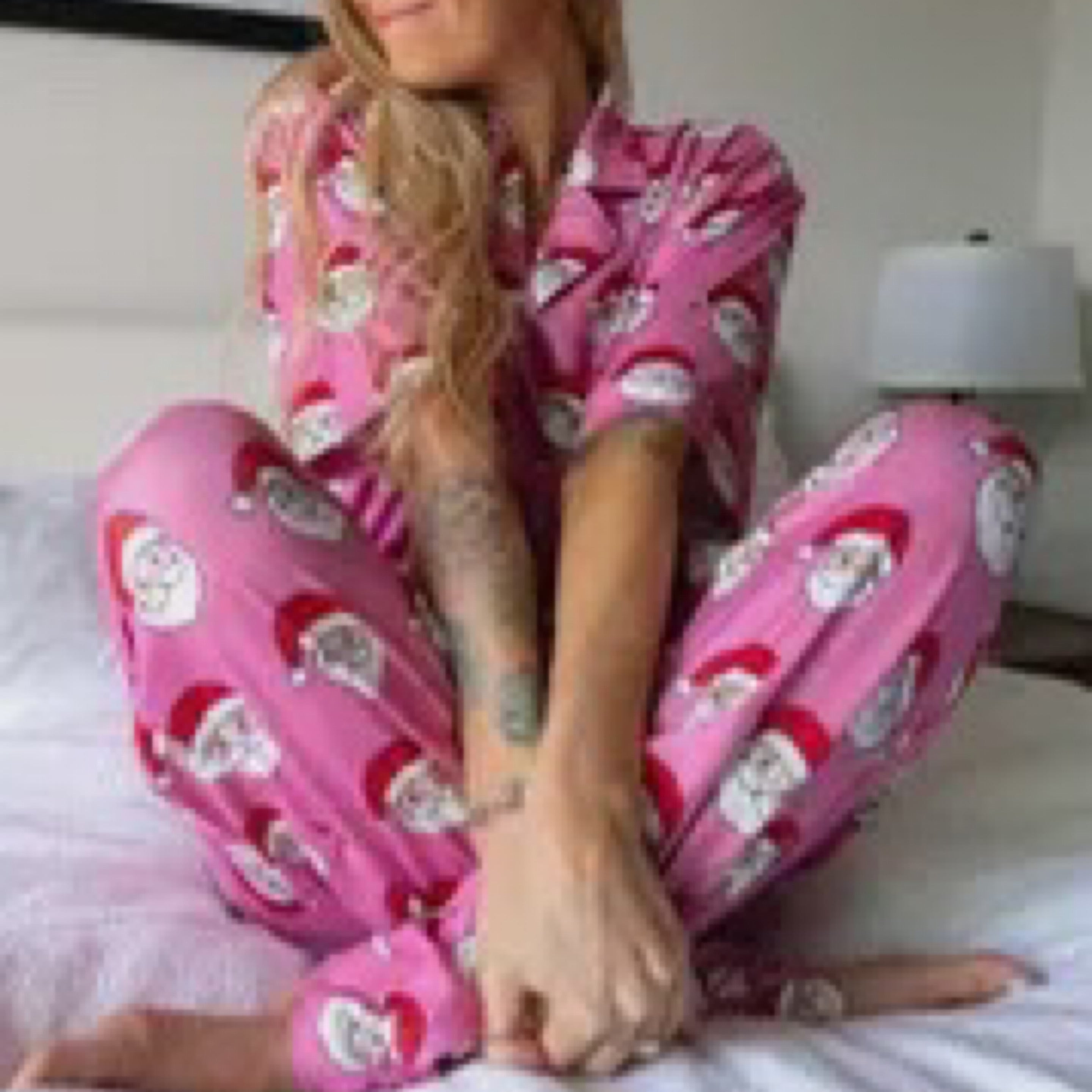 Pink Santa Pajamas