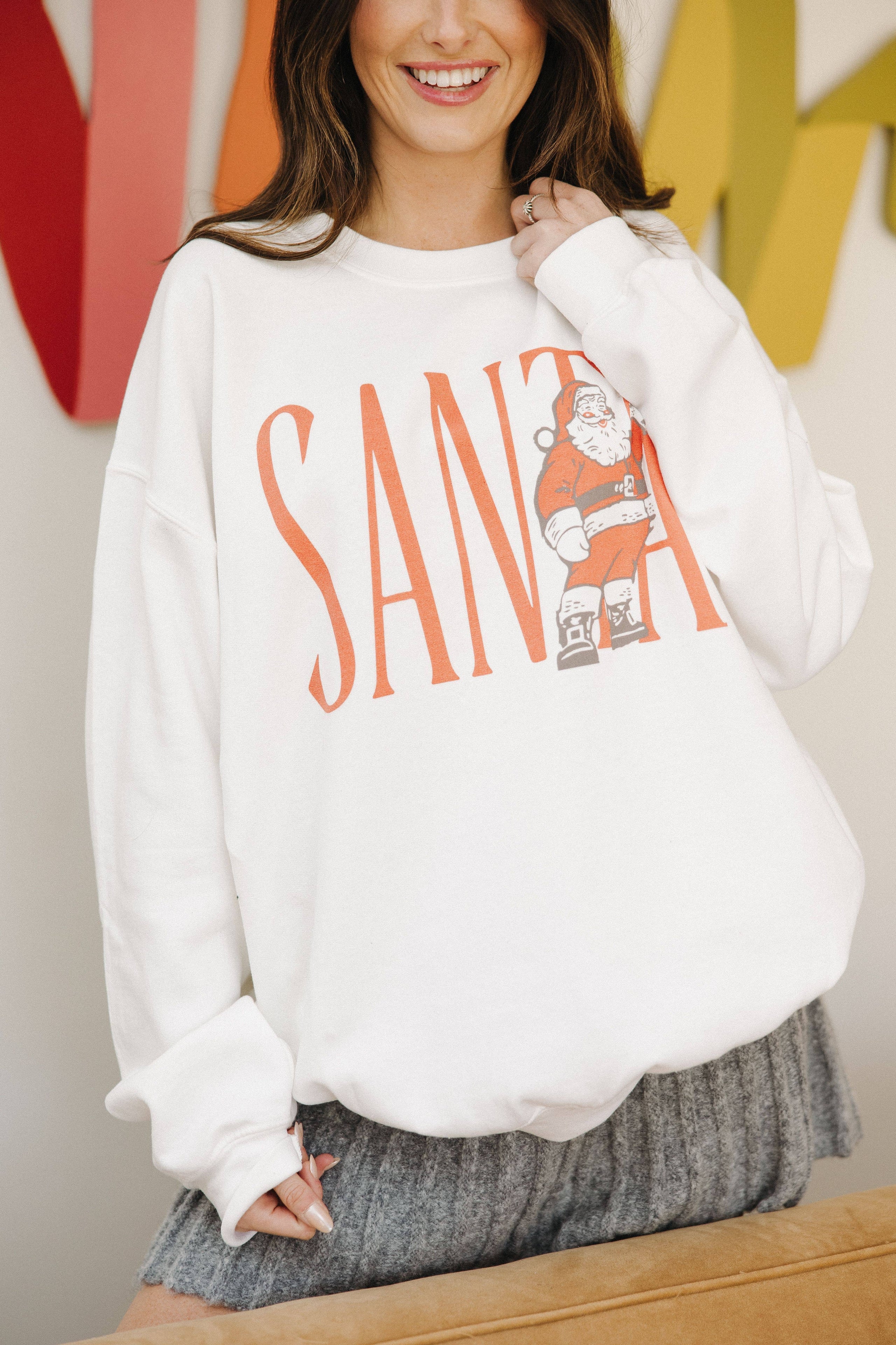 Santa Graphic Sweatshirt