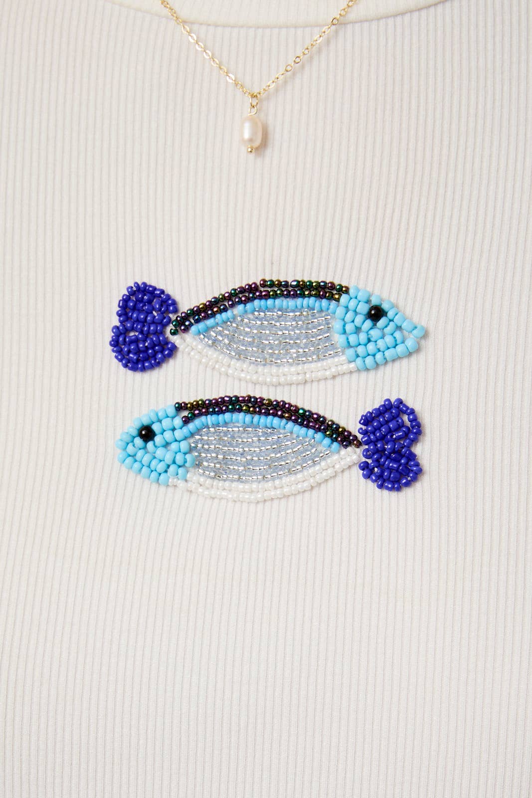 Beaded Fish Baby Tee