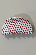 Red Polka Dot Claw Clip