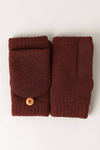Solid Knit Fingerless Mittens