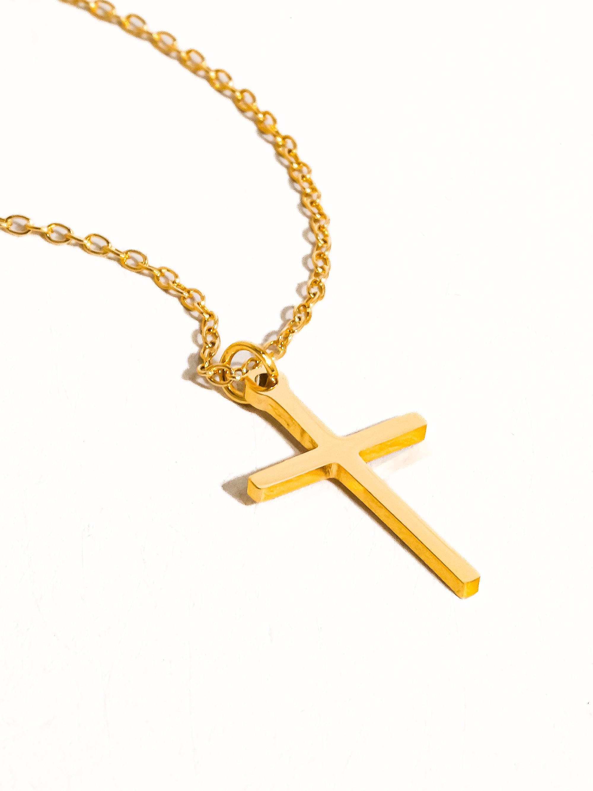 Non-Tarnish Small Cross Necklace