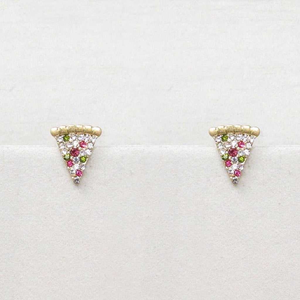Colorful Pizza Slice Studs