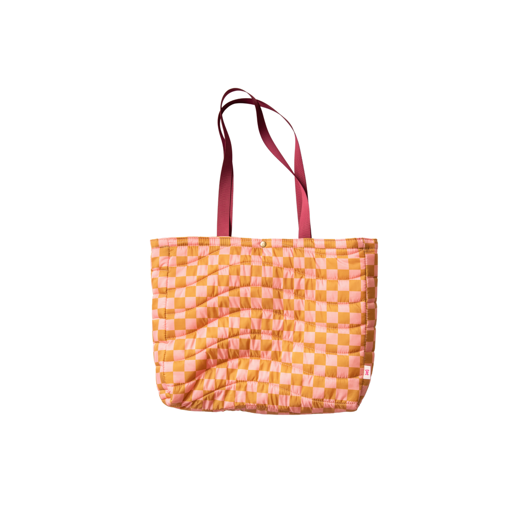 Puffy All Day Tote: Checkers