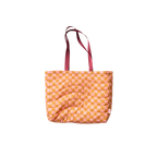 Puffy All Day Tote: Checkers
