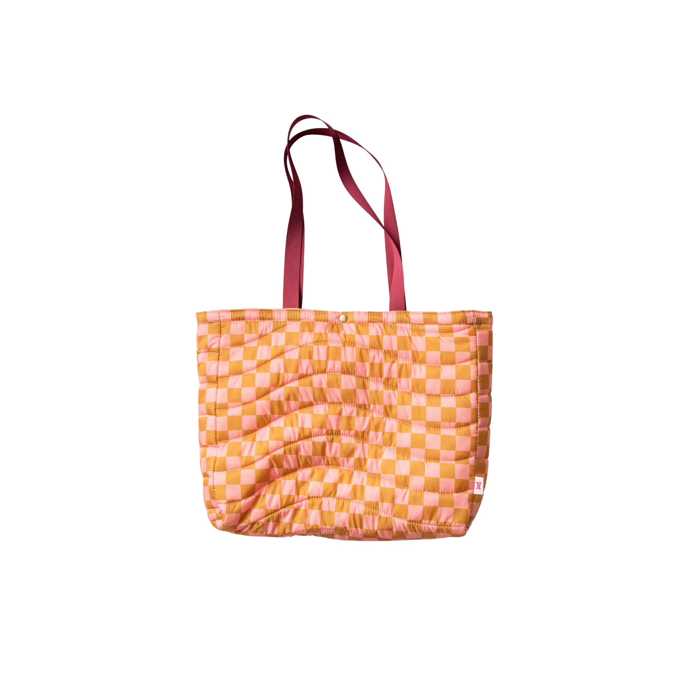 Puffy All Day Tote: Checkers