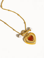 Havana Non-Tarnish Heart Necklace