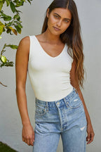 Seamless Reverse U-V Neck Tank