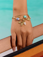 18K Gold Non-Tarnish Seahorse Bracelet