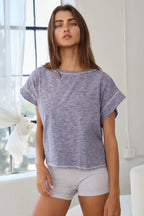 Open Back Reverse Stitched Top