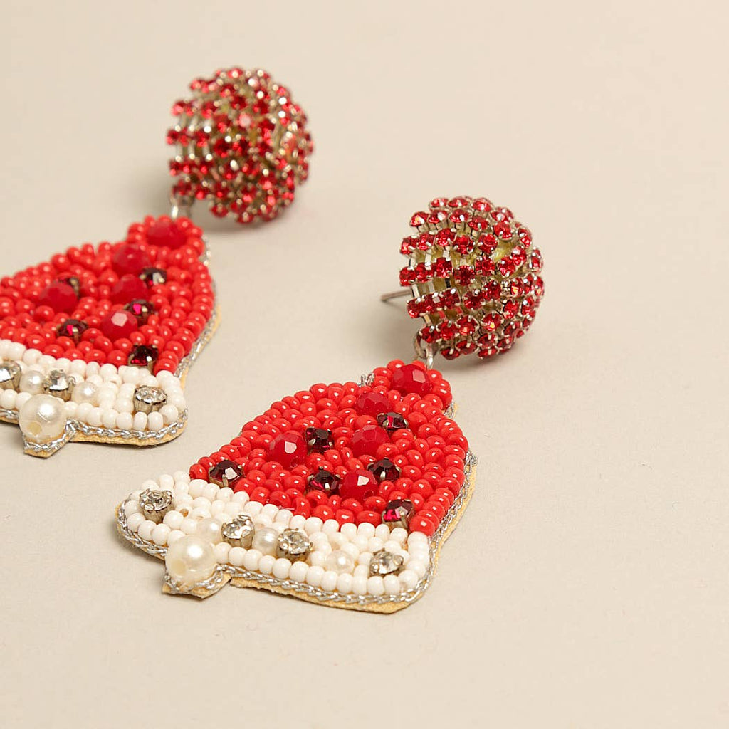 Red Jingle Bell Earrings