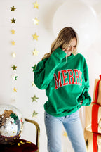 Merry Sweatshirt in Kelly Green: X-Large