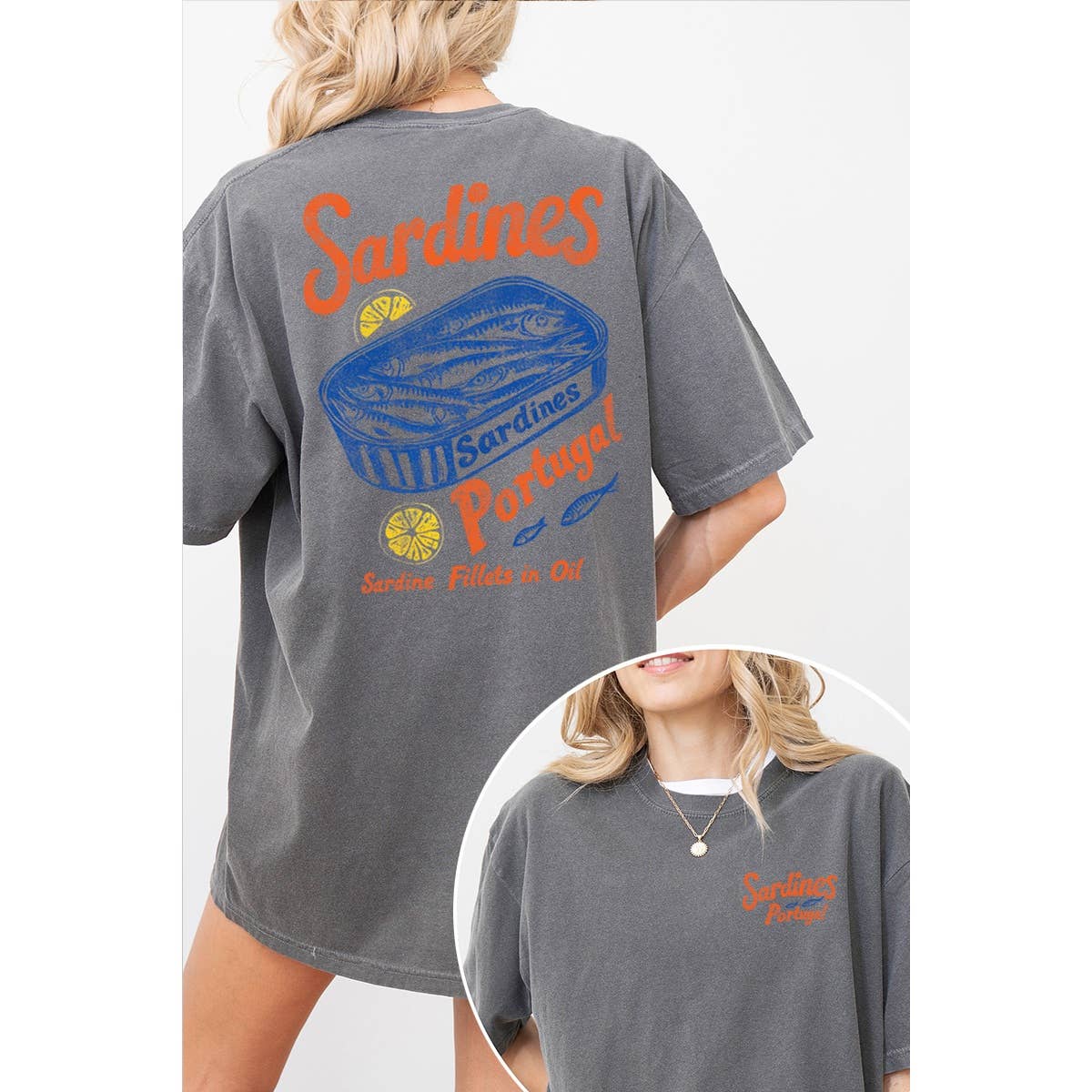 Sardines Portugal Oversized Tee