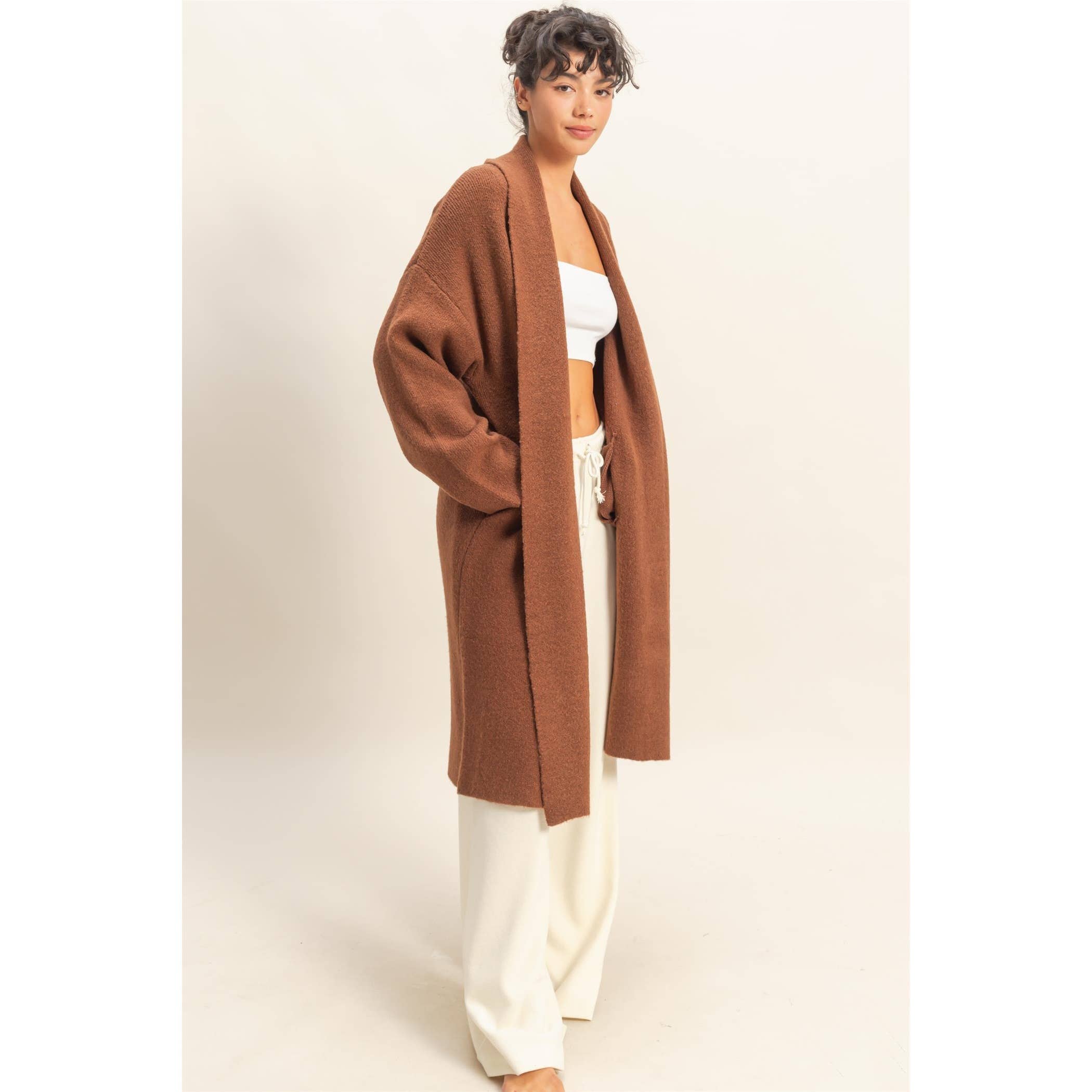 Open Front Duster Sweater