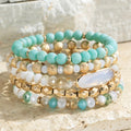 Teal Stack Bracelets
