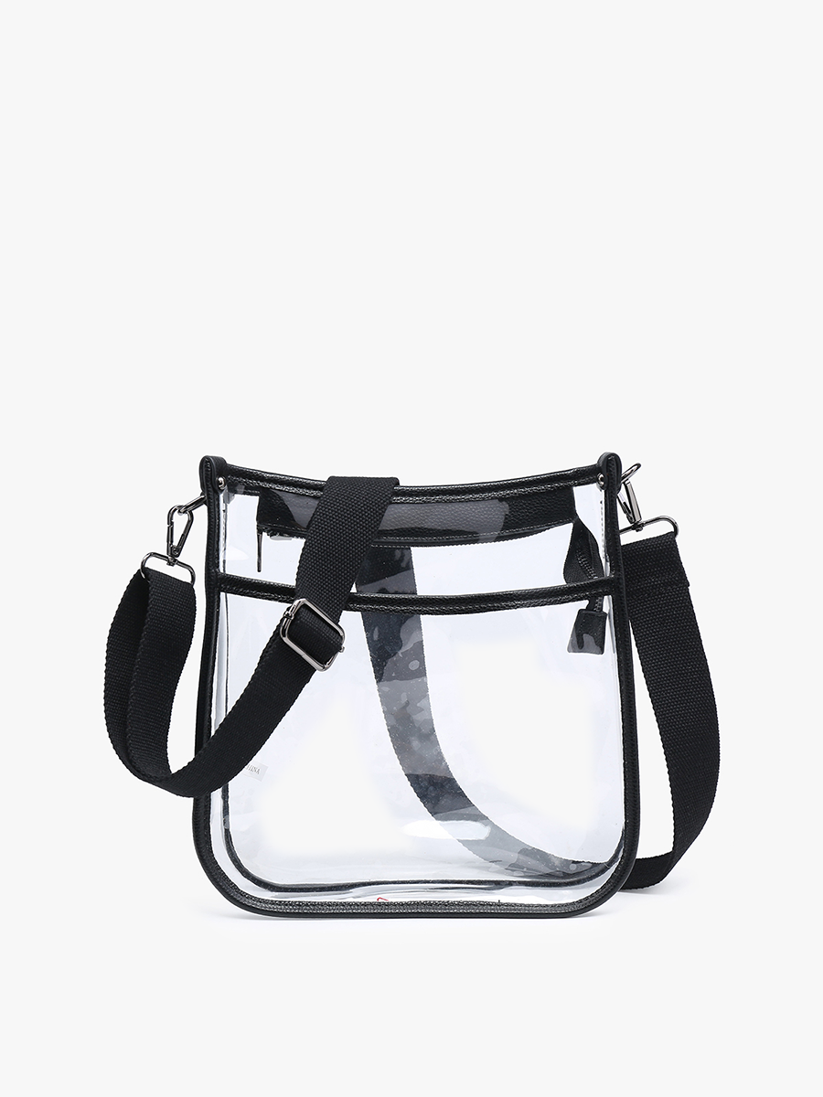Posie Clear Crossbody: Brown