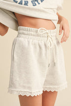 Cali Lace Pullover Top & Shorts Set