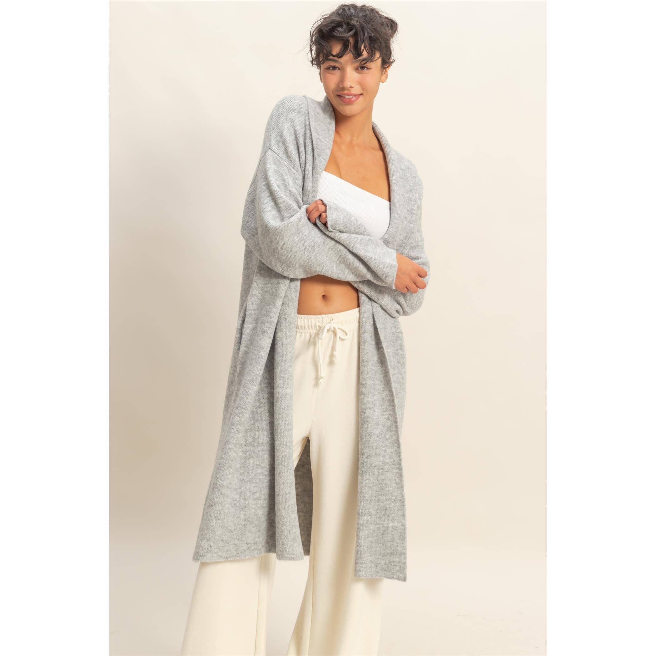 Open Front Duster Sweater