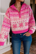 Christmas Snowflake Quarter Zip