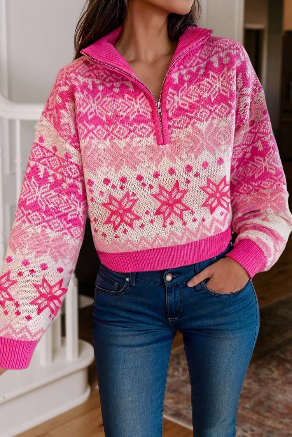 Christmas Snowflake Quarter Zip