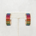Colorful CZ Hoops