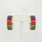 Colorful CZ Hoops