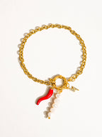 Non-Tarnish Pepper Pearl Bracelet