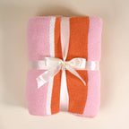 Sicily Stripes Pink Cozy Dreams Luxe Blanket