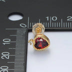 24K Gold Filled Heart Studs