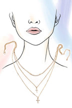 DOUBLE CROSS NECKLACE