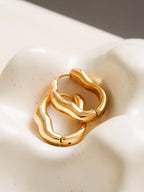 Darcy Non-Tarnish Oval Hoop